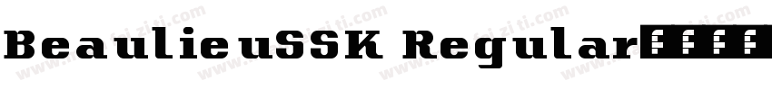 BeaulieuSSK Regular字体转换